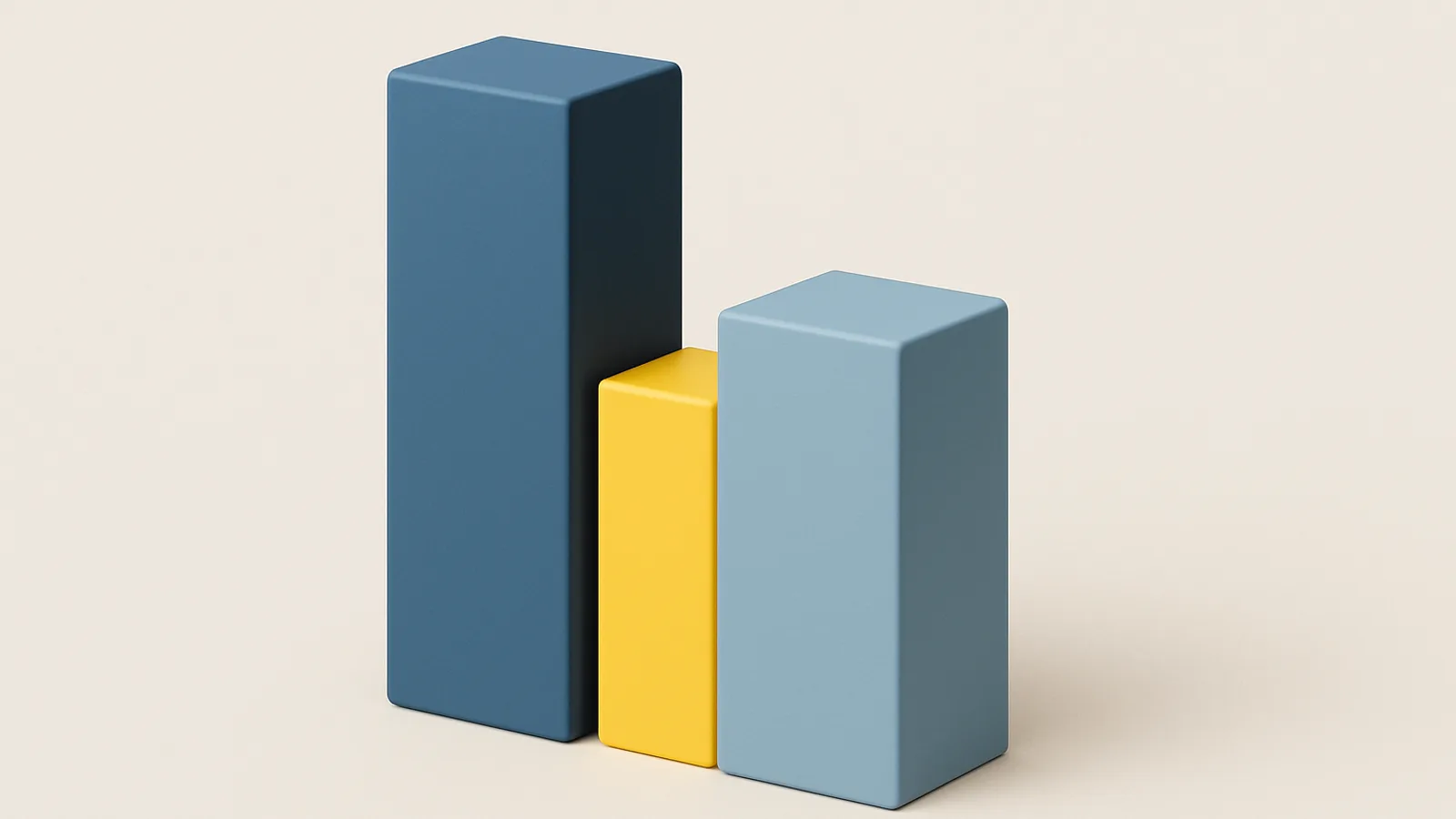 Two bars compared side by side, your campaign against a peer benchmark, with the gap highlighted